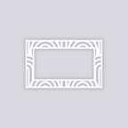 Groovy Loops Rectangle Rim Clay Stencil