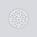 Gummy Hearts Circle Clay Stencil