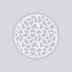 Gummy Hearts Circle Clay Stencil