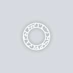 Gummy Hearts Circle Rim Clay Stencil