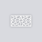 Gummy Hearts Rectangle Clay Face Stencil