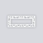 Gummy Hearts Rectangle Rim Clay Stencil