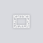 Gummy Hearts Rectangle Rim Clay Stencil