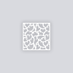 Gummy Hearts Square Clay Stencil