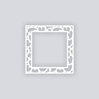 Gummy Hearts Square Rim Clay Stencil