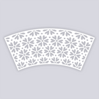 Simple Flower Lg Cup Clay Stencil