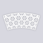 Simple Flower Lg Cup Clay Stencil