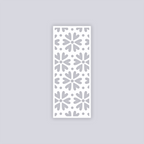 Simple Flower Rectangle Face Clay Stencil