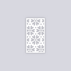 Simple Flower Rectangle Face Clay Stencil