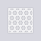 Simple Flower Square Clay Stencil