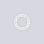 Maze Runner Circle Rim Clay Stencil