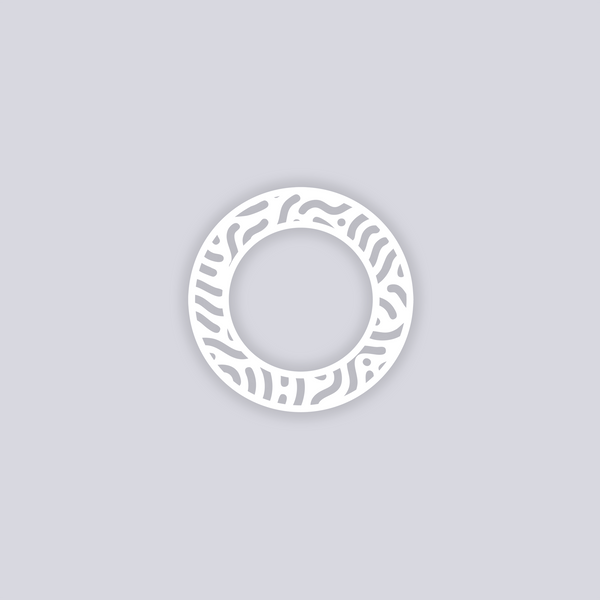 Maze Runner Circle Rim Clay Stencil