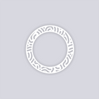 Maze Runner Circle Rim Clay Stencil