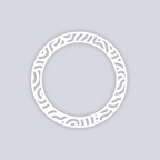 Maze Runner Circle Rim Clay Stencil