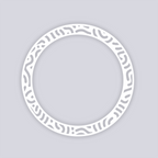 Maze Runner Circle Rim Clay Stencil