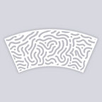 Maze Runner Lg Cup Clay Stencil