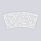 Maze Runner Lg Cup Clay Stencil