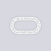 Maze Runner Rounded Rectangle Rim Clay Stencil
