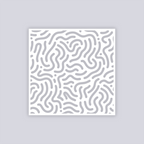 Maze Runner Square Clay Stencil