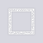 Maze Runner Square Rim Clay Stencil