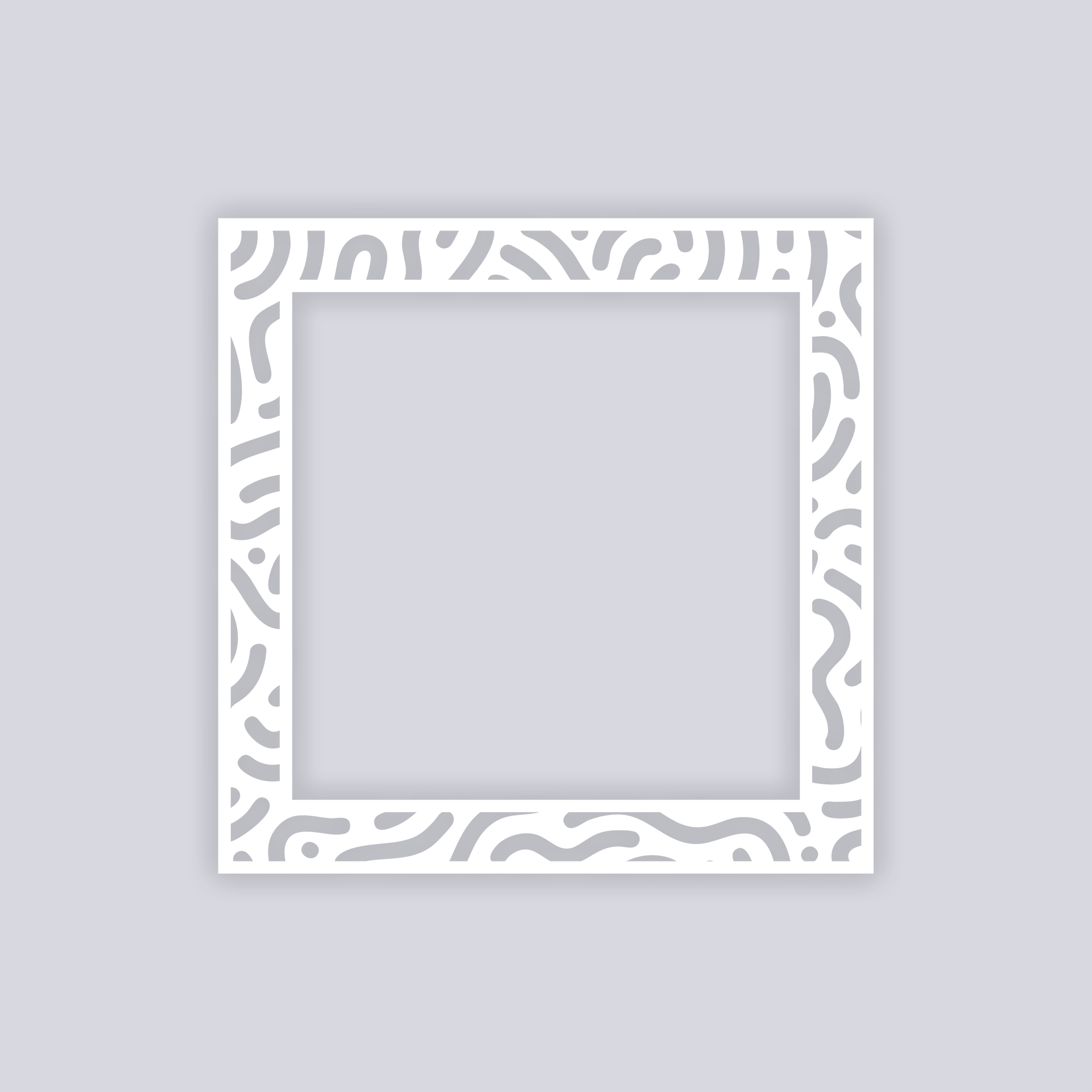 Maze Runner Square Rim Clay Stencil