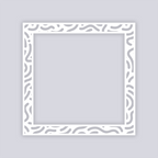 Maze Runner Square Rim Clay Stencil