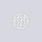 Mid Century Modern Circle Clay Stencil