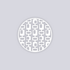 Mid Century Modern Circle Clay Stencil