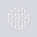 Mid Century Modern Circle Clay Stencil