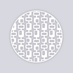 Mid Century Modern Circle Clay Stencil