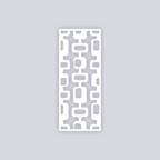 Mid Century Modern Rectangle Face Clay Stencil