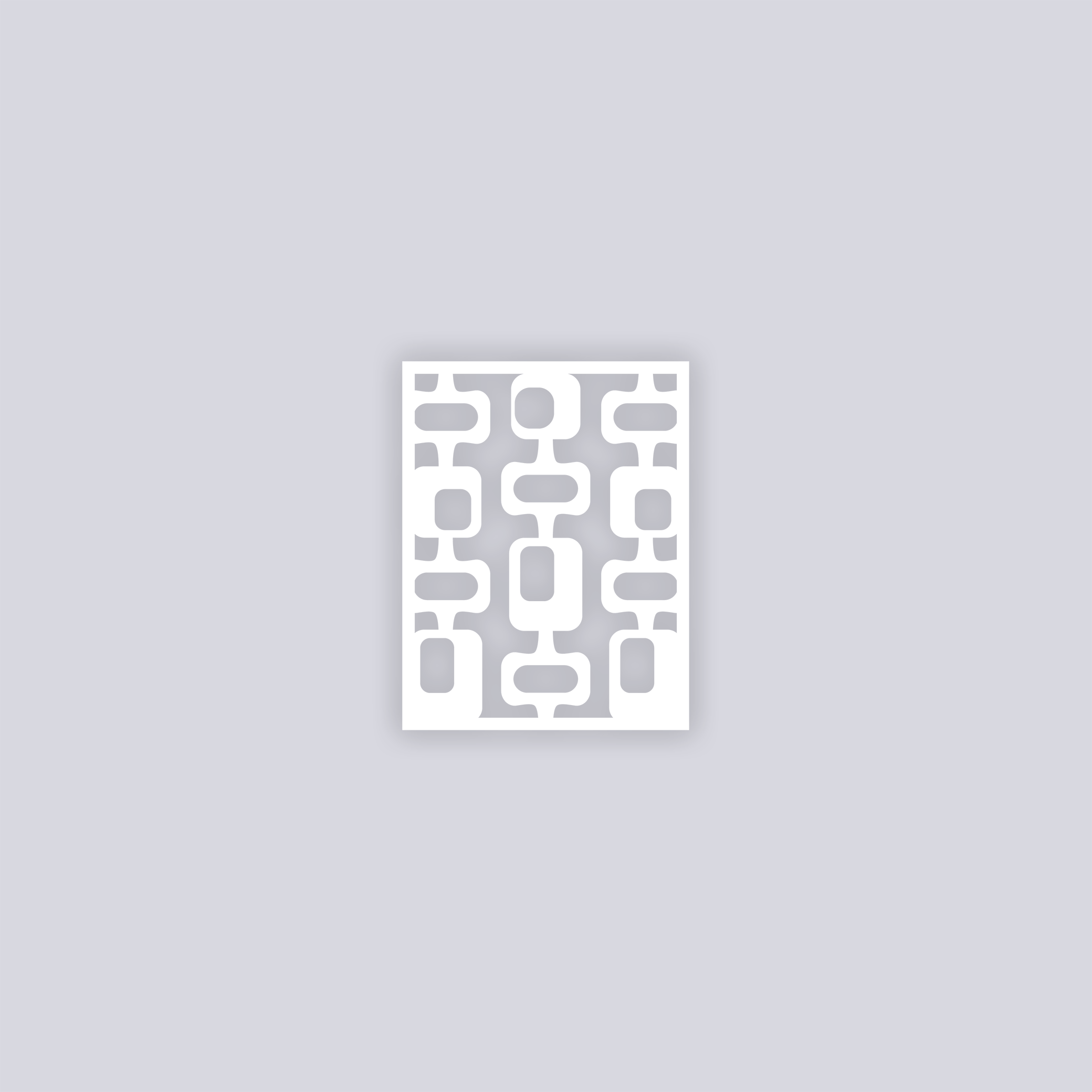 Mid Century Modern Rectangle Clay Stencil