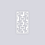 Mid Century Modern Rectangle Face Clay Stencil