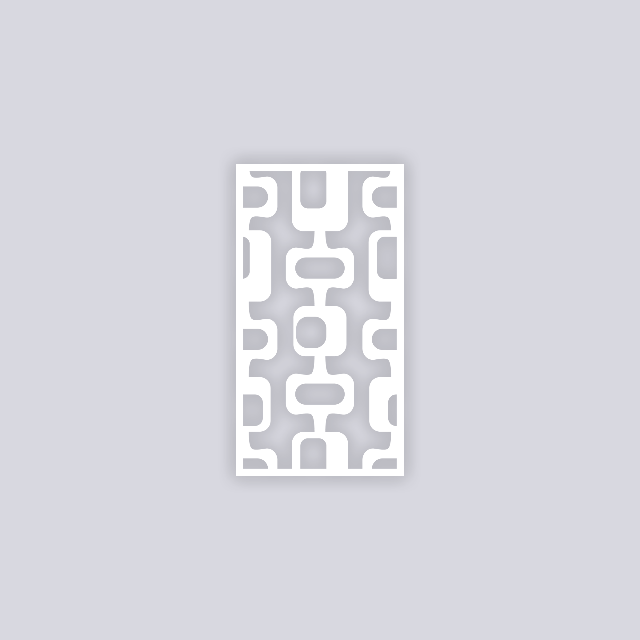 Mid Century Modern Rectangle Face Clay Stencil