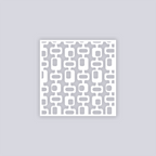 Mid Century Modern Square Clay Stencil