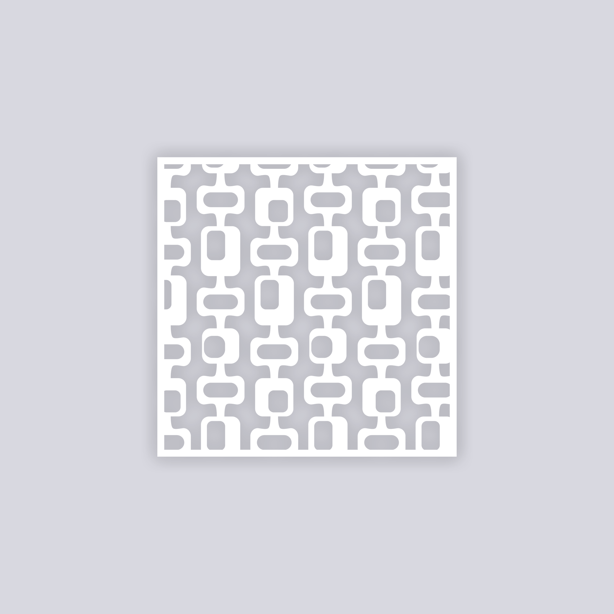 Mid Century Modern Square Clay Stencil
