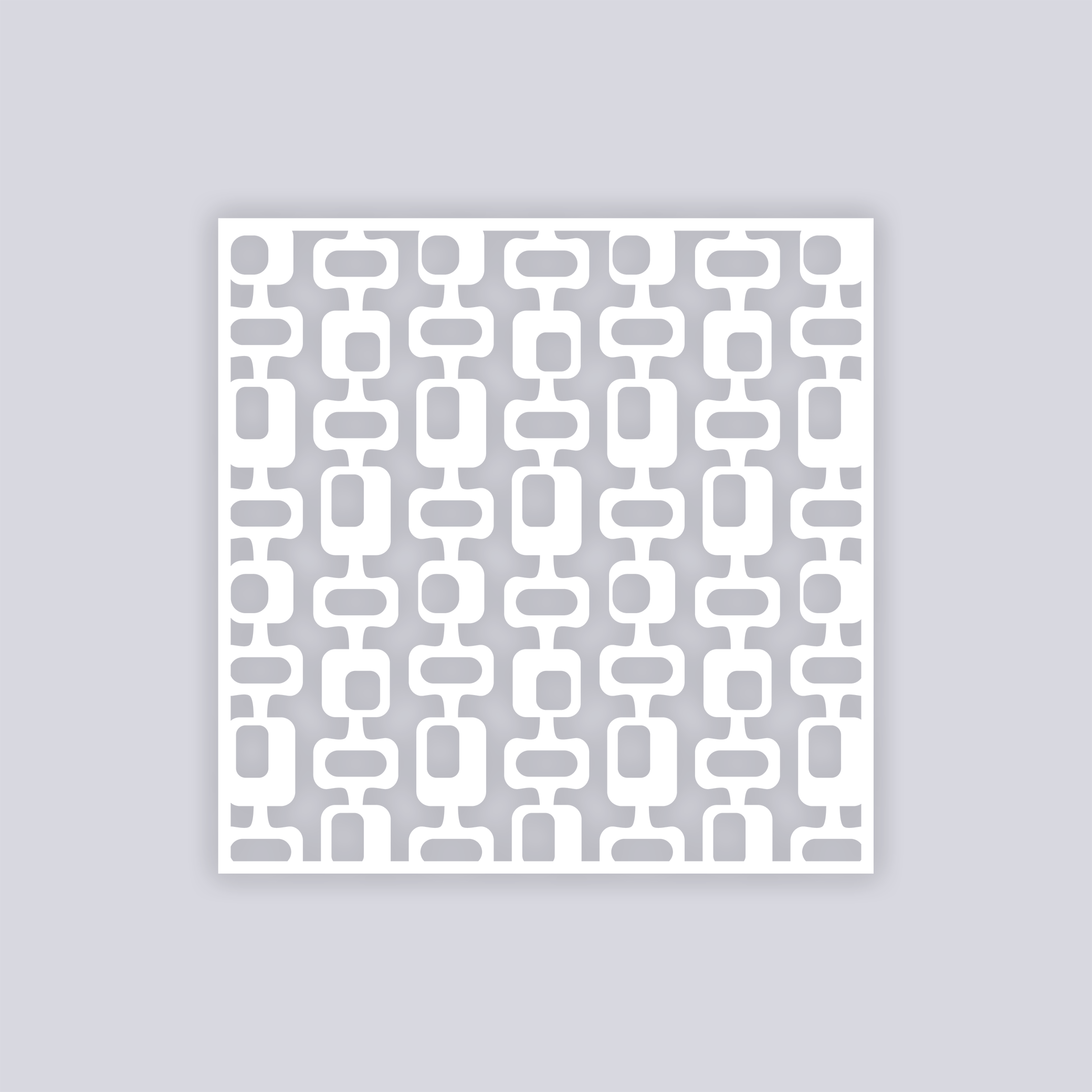 Mid Century Modern Square Clay Stencil