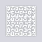 Mid Century Modern Square Clay Stencil