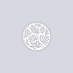 Modern Reef Circle Clay Stencil