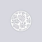 Modern Reef Circle Clay Stencil