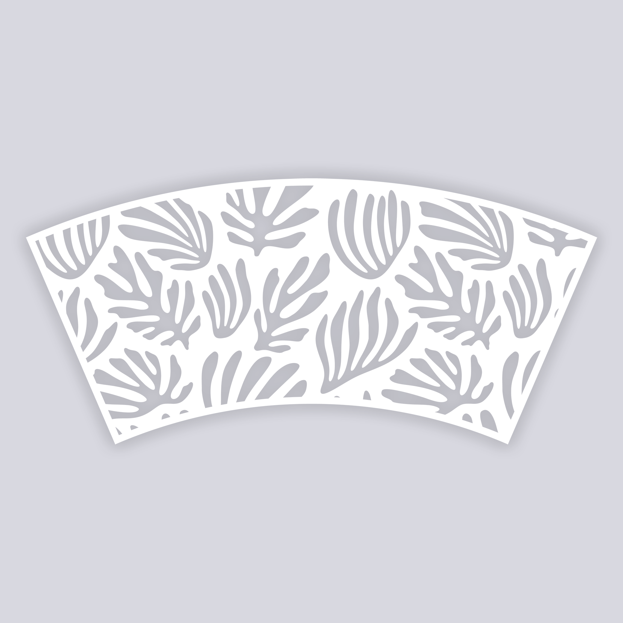 Modern Reef Lg Cup Clay Stencil