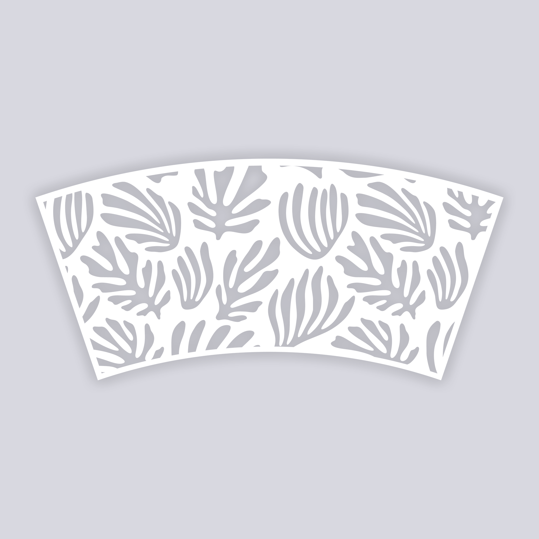 Modern Reef Lg Cup Clay Stencil