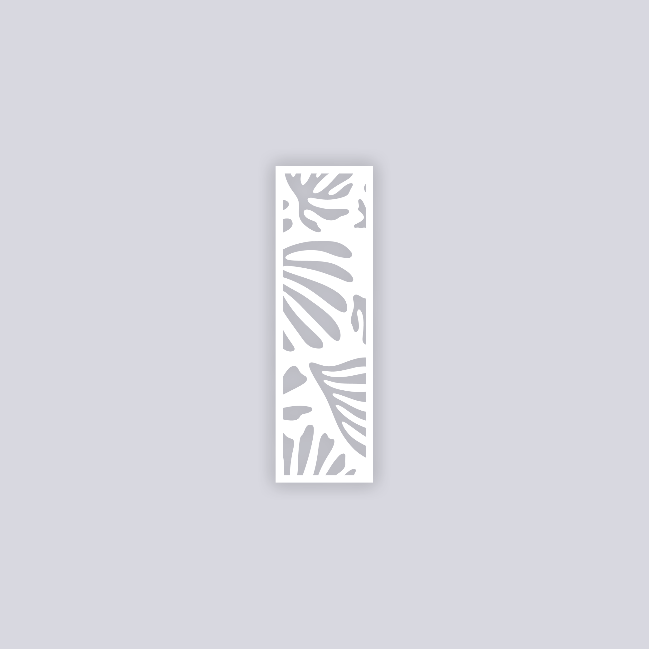 Modern Reef Rectangle Clay Stencil
