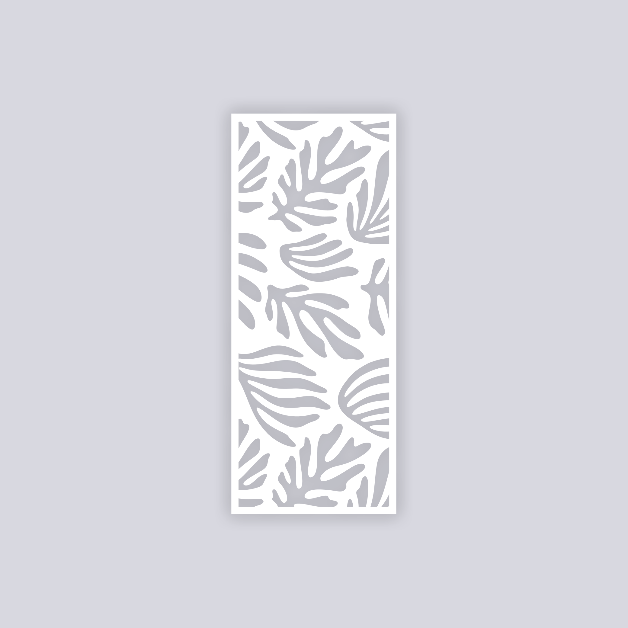 Modern Reef Rectangle Clay Stencil