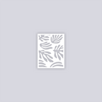 Modern Reef Rectangle Face Clay Stencil