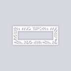 Modern Reef Rectangle Rim Clay Stencil