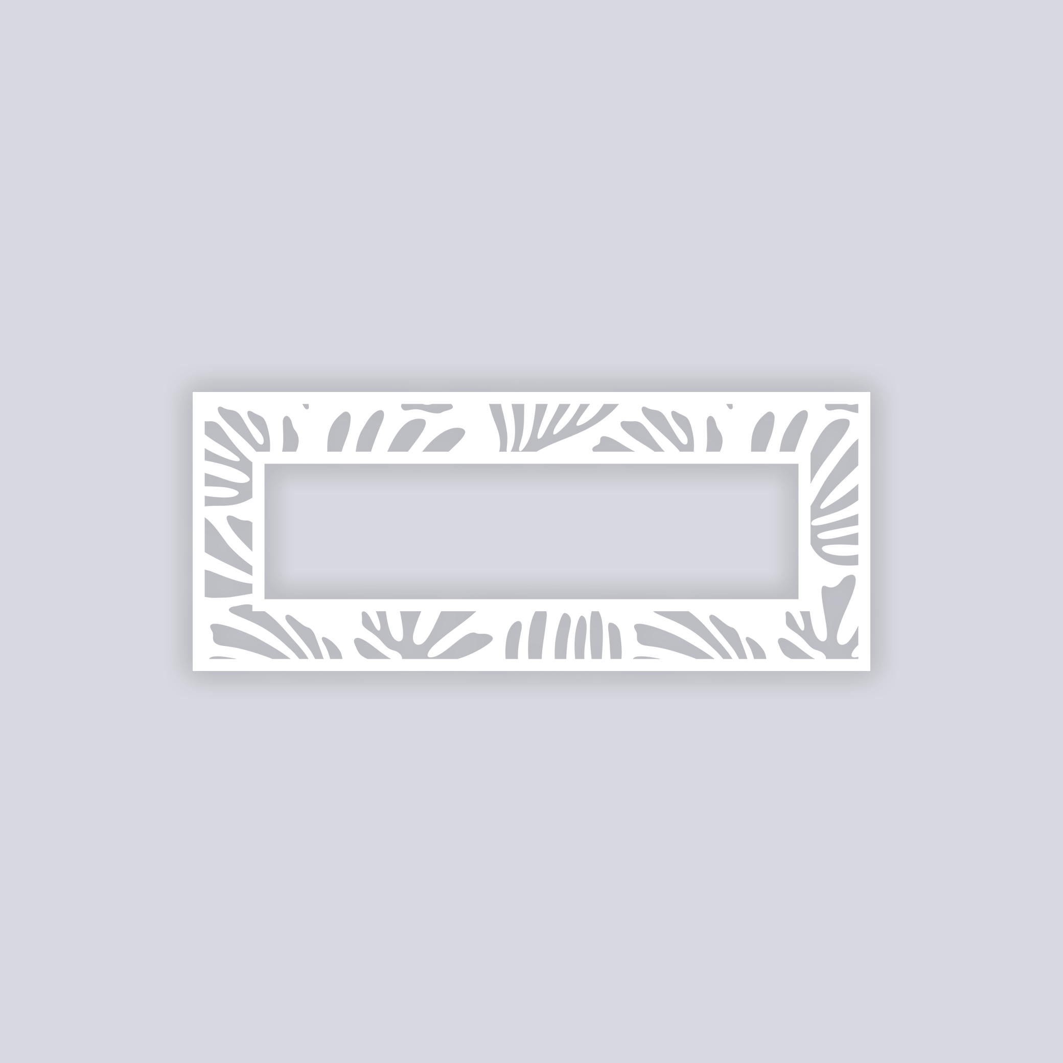 Modern Reef Rectangle Rim Clay Stencil