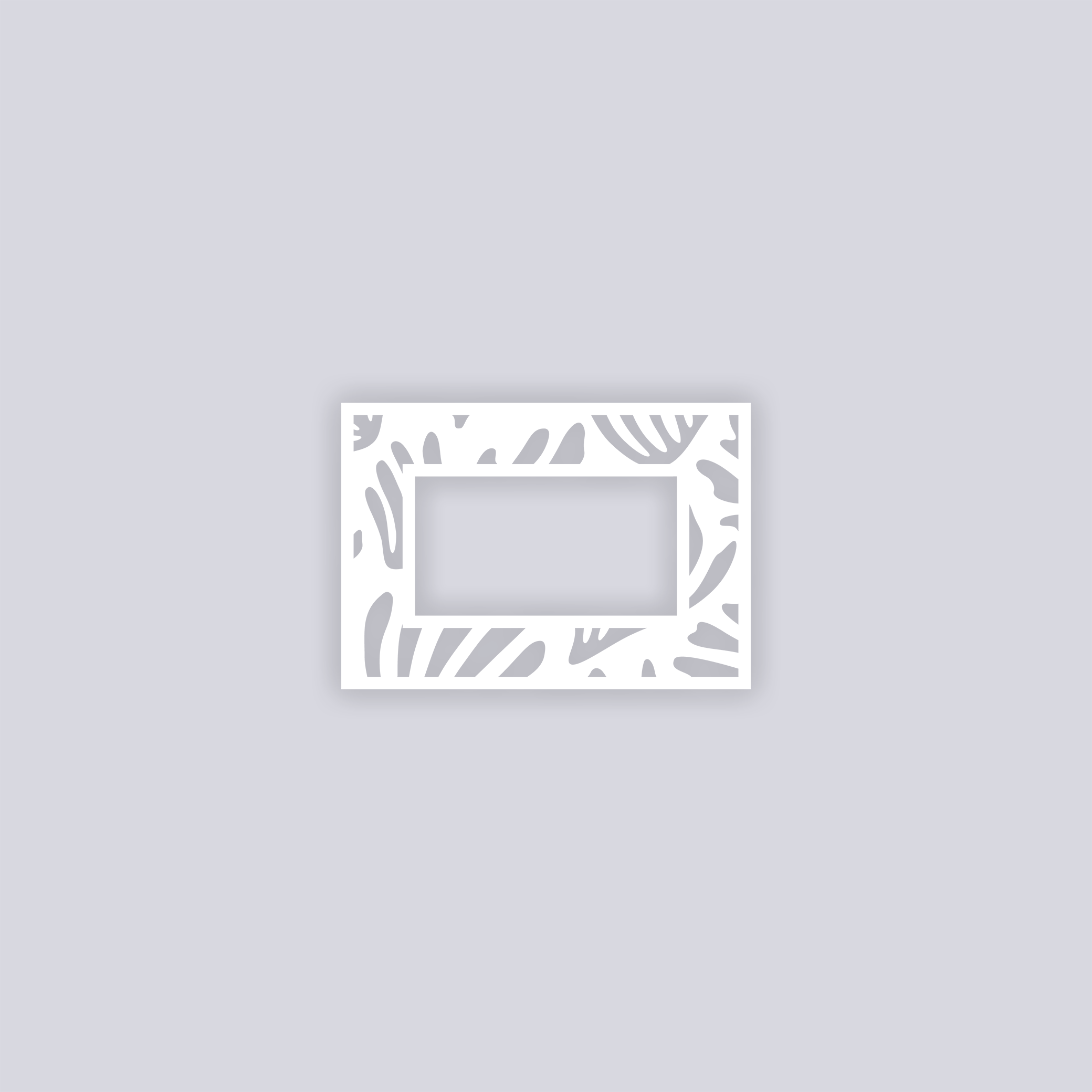 Modern Reef Rectangle Rim Clay Stencil
