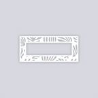 Modern Reef Rectangle Rim Clay Stencil