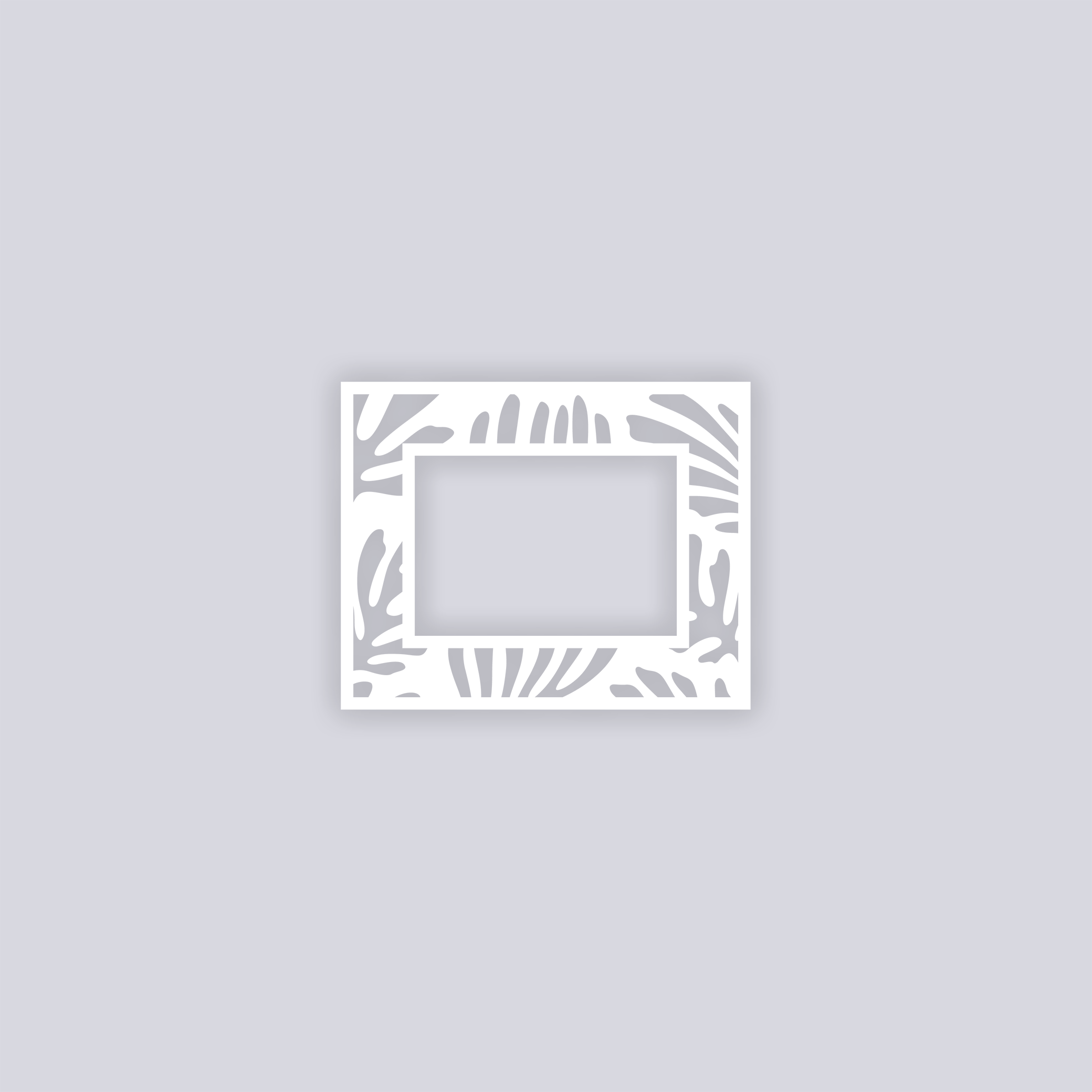 Modern Reef Rectangle Rim Clay Stencil